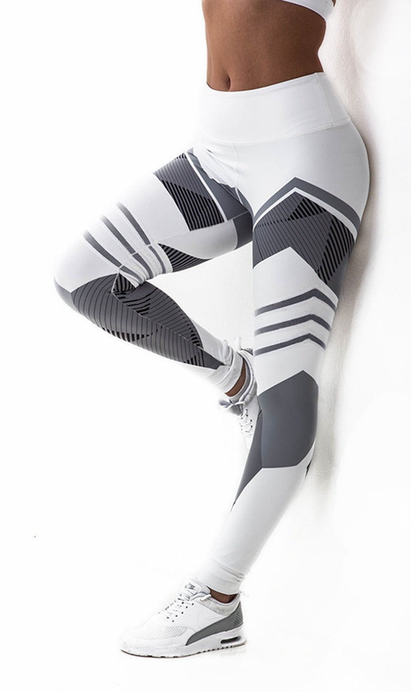 Printed Reflective Women Sport Yoga Pants