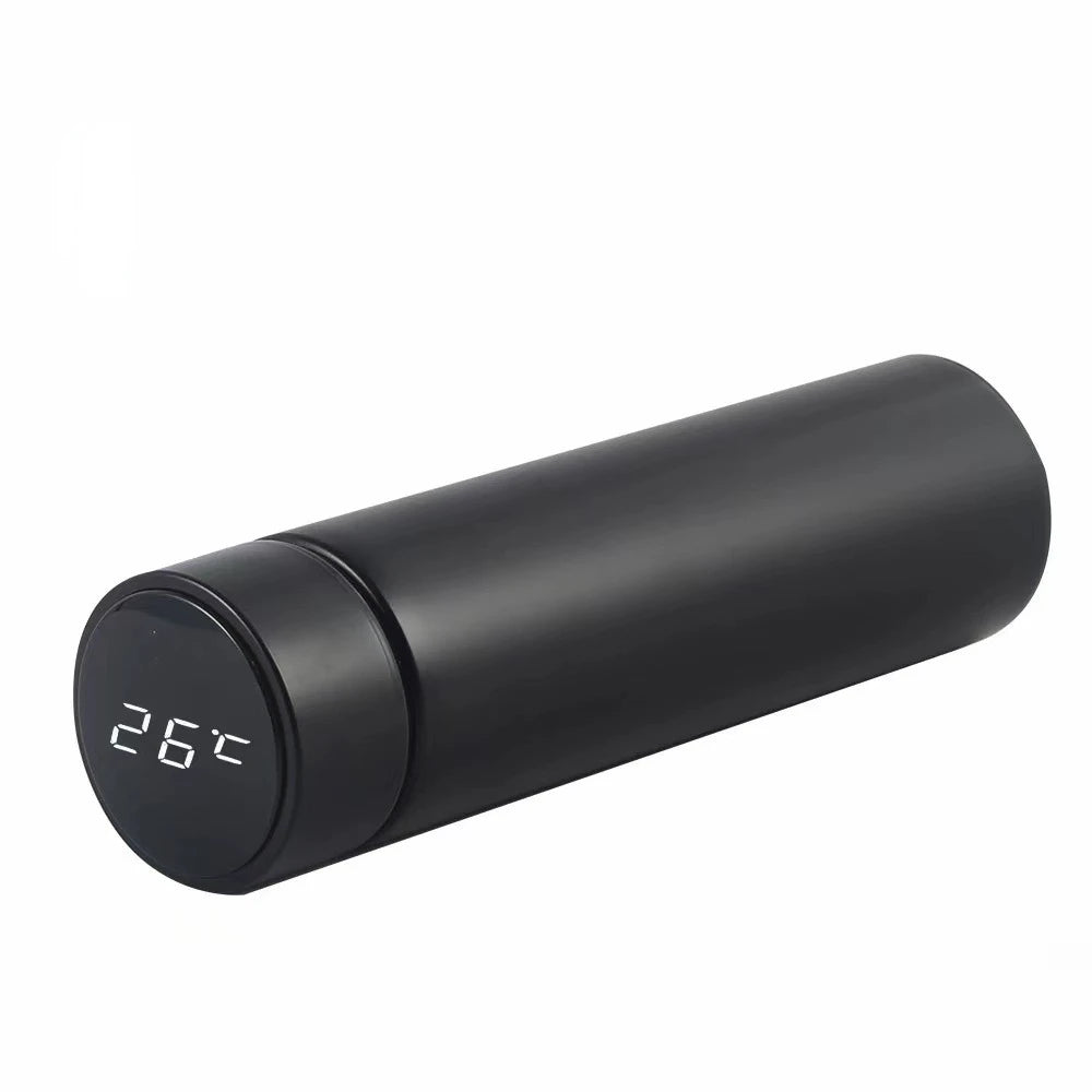 500ml Stainless Steel Vacuum Insulated Thermal Bottle with Digital Thermometer and LED Display