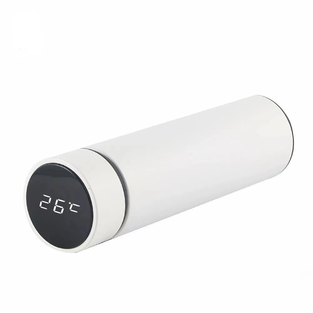 500ml Stainless Steel Vacuum Insulated Thermal Bottle with Digital Thermometer and LED Display