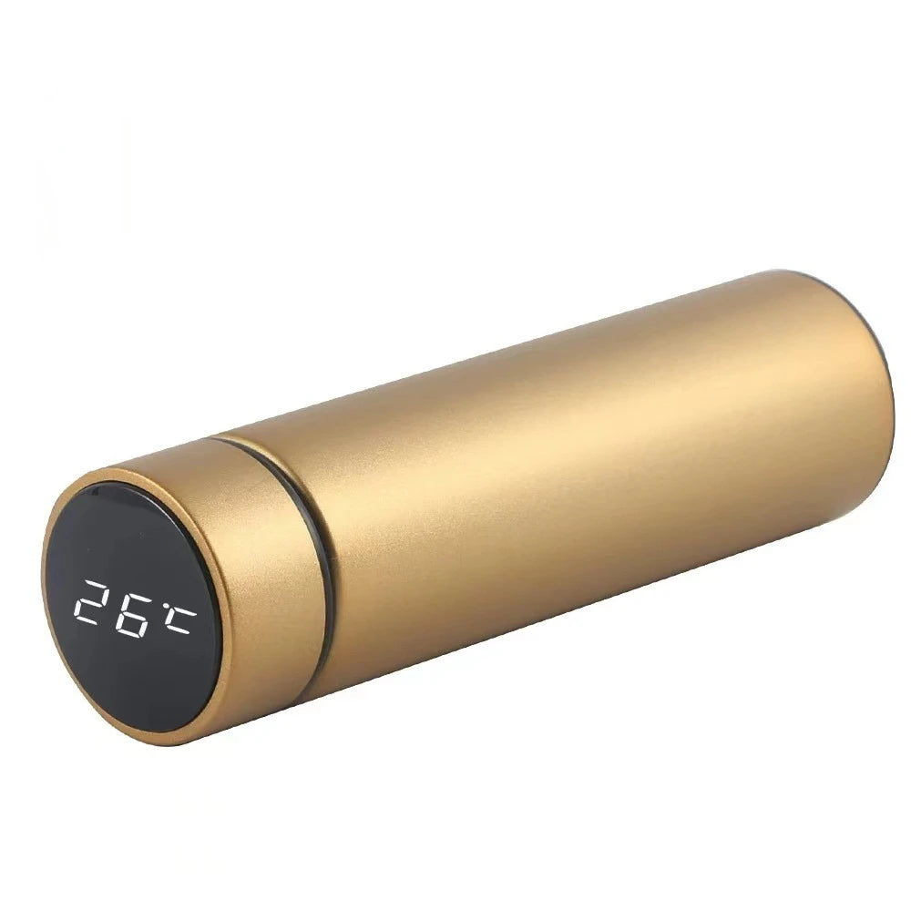 500ml Stainless Steel Vacuum Insulated Thermal Bottle with Digital Thermometer and LED Display