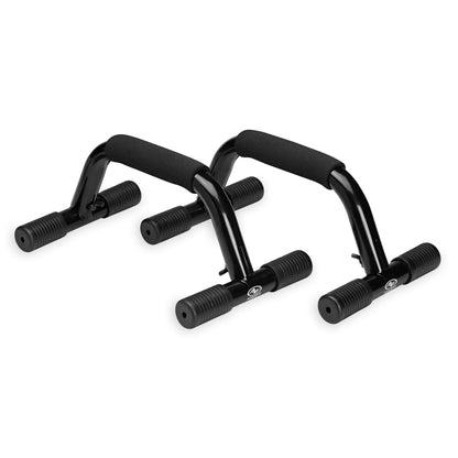 Sturdy Pair of Black Push-Up Bars.