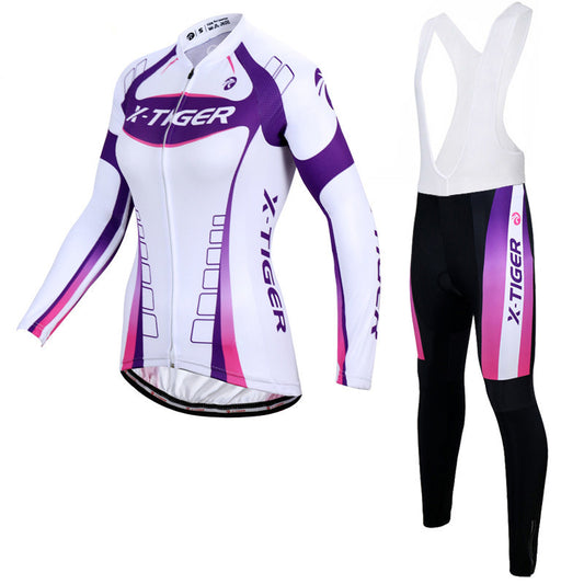 Women's long-sleeved cycling jersey suit